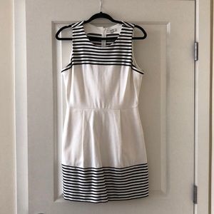 MADEWELL by J. Crew Black & White Sleeveless Dress